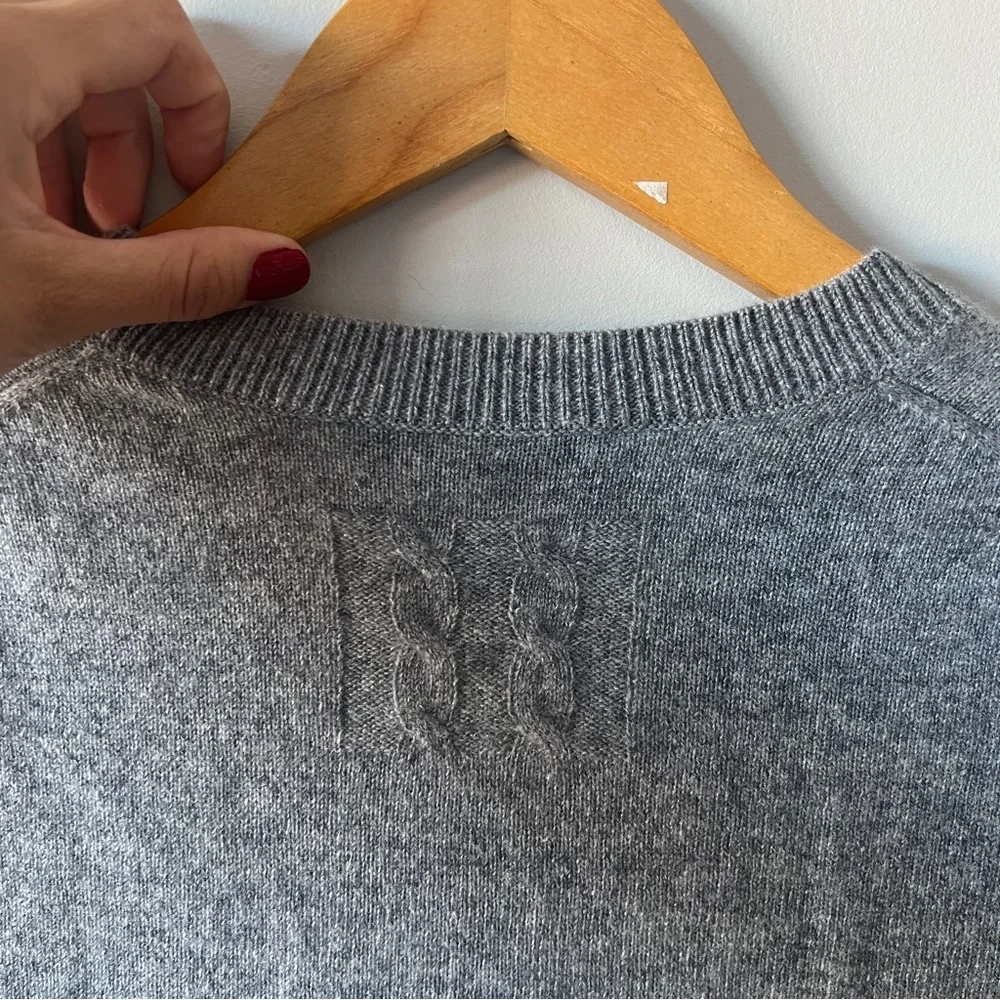 NILI LOTAN March Cashmere Cardigan XS Chic Gray Luxury Knit